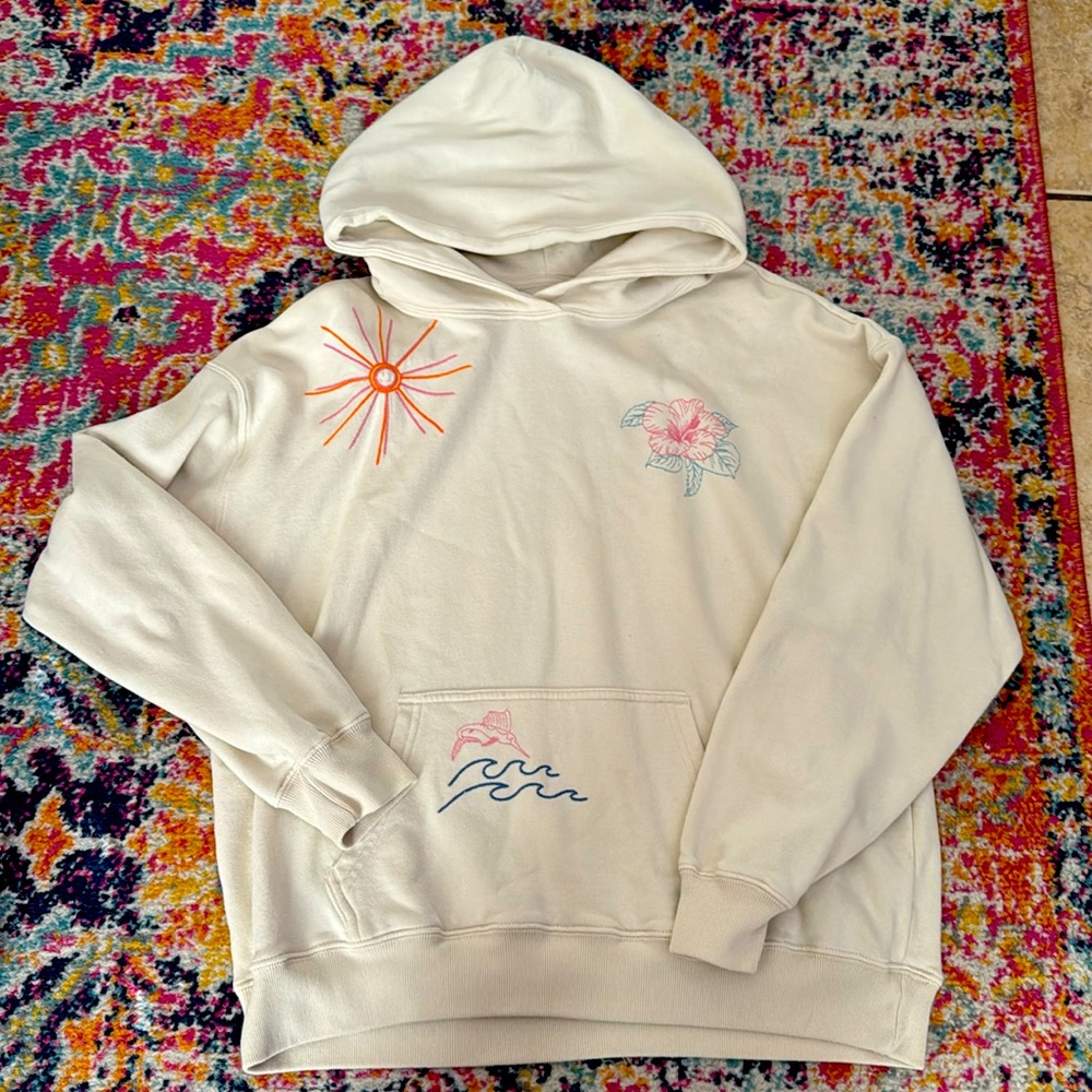 embroidered hoodie